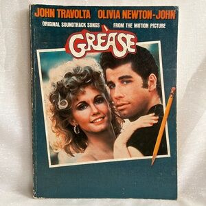 Vintage Grease Sheet Music Songbook Piano Guitar Vocal 23 Songs 103 Pages 1978